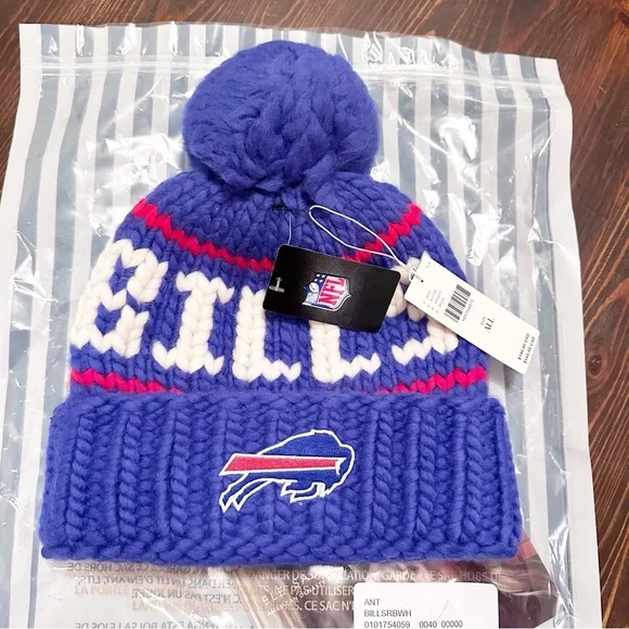 Anthropologie Lele Sadoughi NFL Buffalo Bills Wool Beanie Go Team” ? Lele Sadoughi x NFL Wool Beanie Collection  main image 4